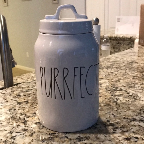 rae dunn cat canister